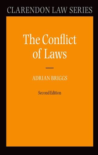 Beispielbild fr The Conflict of Laws zum Verkauf von Argosy Book Store, ABAA, ILAB