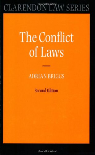 Imagen de archivo de The Conflict of Laws a la venta por Better World Books Ltd