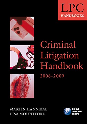 Imagen de archivo de LPC HANDBOOKS: CRIMINAL LITIGATION HANDBOOK, 2008-2009. a la venta por Cambridge Rare Books