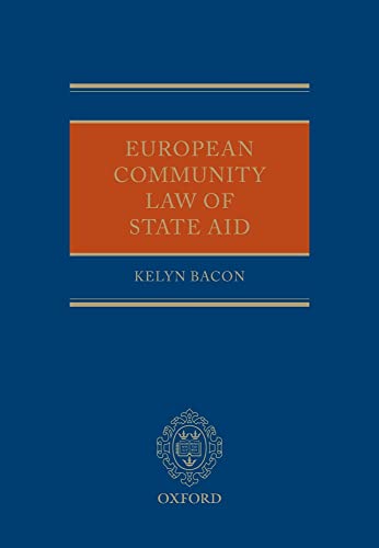 Beispielbild fr European Community Law of State Aid zum Verkauf von Anybook.com