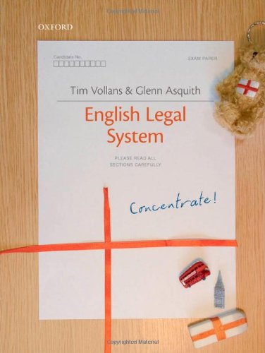9780199543526: English Legal System Concentrate