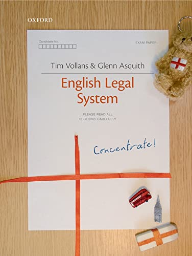 9780199543526: English Legal System Concentrate