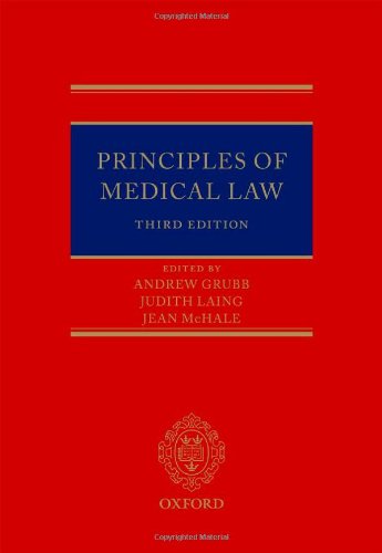 9780199544400: Principles of Medical Law