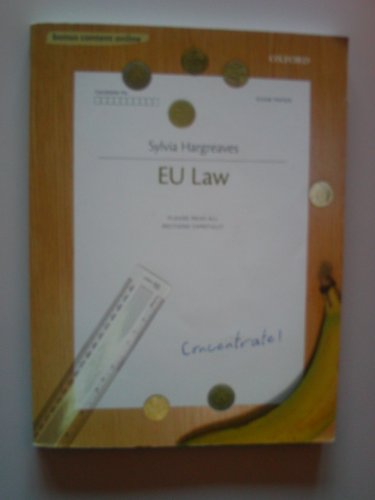 9780199544424: EU Law Concentrate