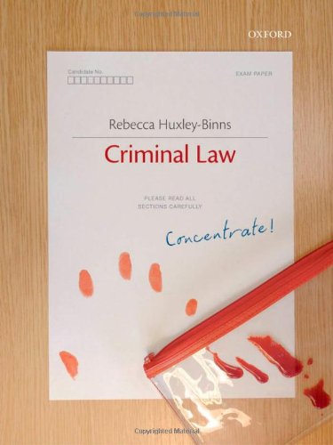Beispielbild fr Criminal Law Concentrate zum Verkauf von WorldofBooks