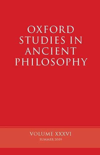 Beispielbild fr Oxford Studies in Ancient Philosophy (Volume 34) zum Verkauf von Anybook.com