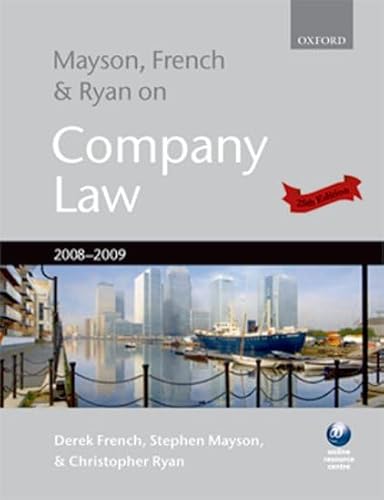 Stock image for Mayson, French and Ryan on Company Law for sale by Better World Books Ltd