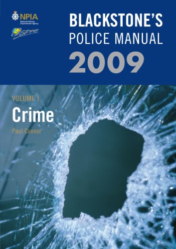 Beispielbild fr Blackstone's Police Manual Volume 1: Crime 2009 (Blackstone's Police Manuals) (v. 1) zum Verkauf von Ergodebooks