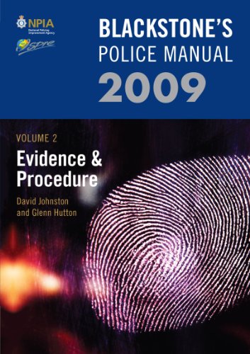Beispielbild fr Blackstone's Police Manual Volume 2: Evidence and Procedure 2009: v. 2 (Blackstone's Police Manuals) zum Verkauf von AwesomeBooks
