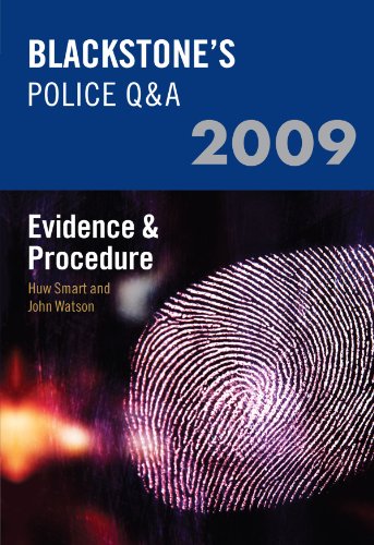 Beispielbild fr Blackstone's Police Q&A: Evidence and Procedure 2009 zum Verkauf von AwesomeBooks