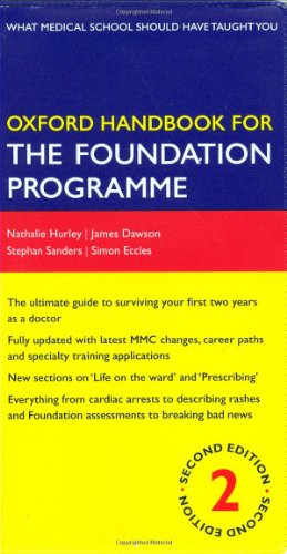 Beispielbild fr Oxford Handbook for the Foundation Programme (Oxford Handbooks Series) zum Verkauf von MusicMagpie