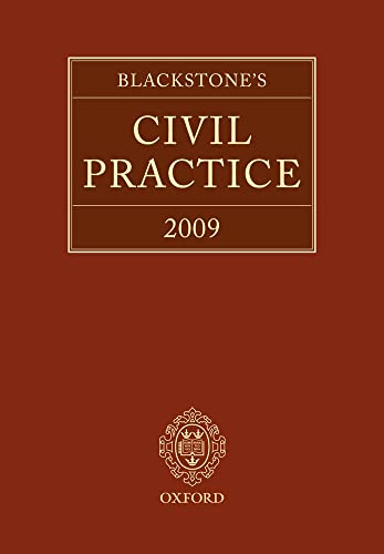 Beispielbild fr Blackstone's Civil Practice 2009 zum Verkauf von AwesomeBooks