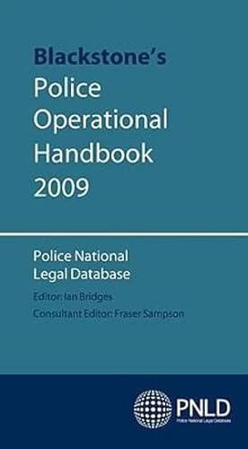 Imagen de archivo de Blackstone's Police Operational Handbook 2009 a la venta por WorldofBooks
