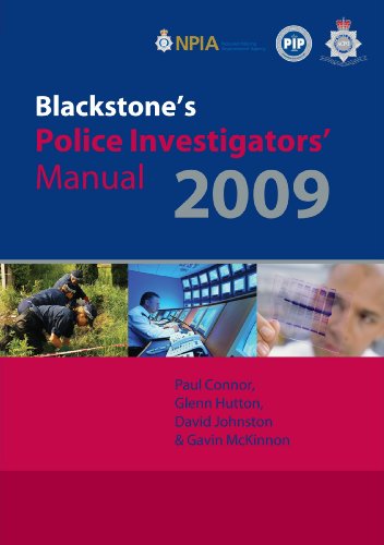 Beispielbild fr Blackstone's Police Investigators' Manual 2009 zum Verkauf von MusicMagpie