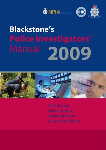 Imagen de archivo de Blackstone's Police Investigators' Manual 2009 a la venta por Bellwetherbooks