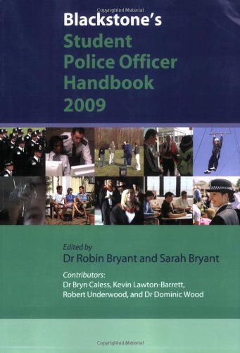 Stock image for Blackstone's Student Police Officer Handbook 2009 for sale by AwesomeBooks