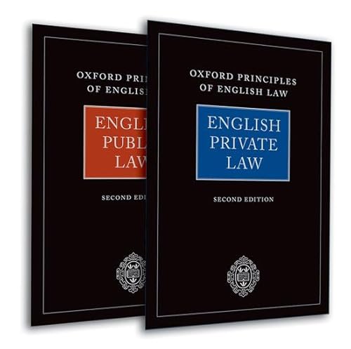 9780199554508: Oxford Principles of English Law: English Private Law (2nd edn) and English Public Law (2nd edn)