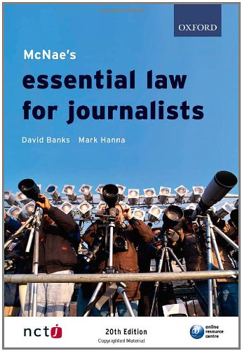 Beispielbild fr McNae's Essential Law for Journalists zum Verkauf von AwesomeBooks