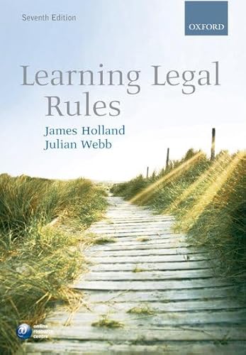 Beispielbild fr Learning Legal Rules zum Verkauf von AwesomeBooks