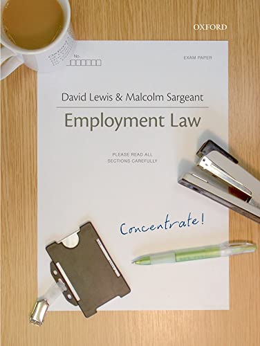 Beispielbild fr Employment Law Concentrate zum Verkauf von AwesomeBooks