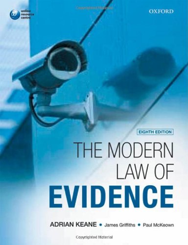 Imagen de archivo de The Modern Law of Evidence a la venta por MusicMagpie