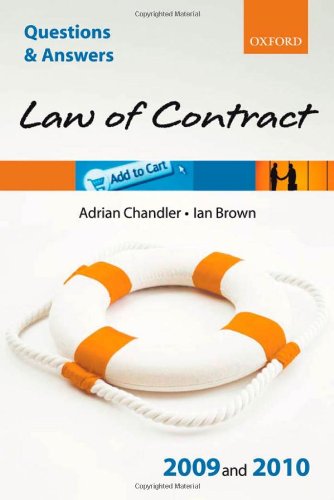 Imagen de archivo de Q&A: Law of Contract 2009 and 2010 a la venta por Goldstone Books