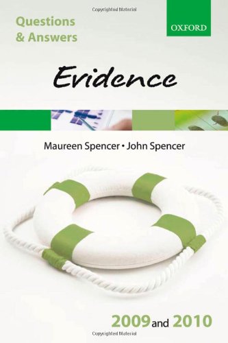 Beispielbild fr Q&A: Evidence 2009 and 2010 zum Verkauf von AwesomeBooks