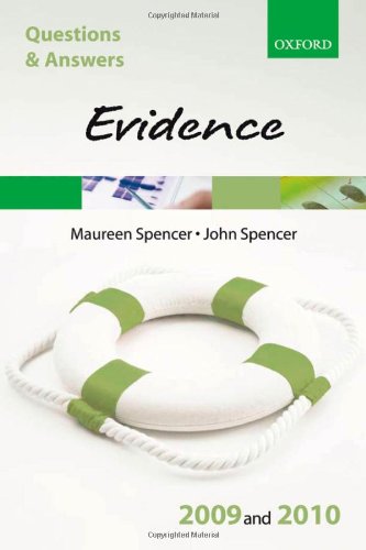 Stock image for Q&A: Evidence 2009 and 2010 for sale by AwesomeBooks