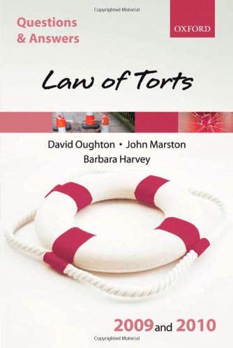 9780199559589: Q & A Law of Torts 2009 and 2010 (Law Questions & Answers)