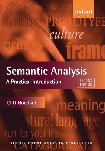 Stock image for Semantic Analysis: A Practical Introduction (Oxford Textbooks in Linguistics) for sale by HPB-Red