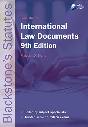 Imagen de archivo de Blackstone's International Law Documents (Blackstone's Statute Series) a la venta por AwesomeBooks