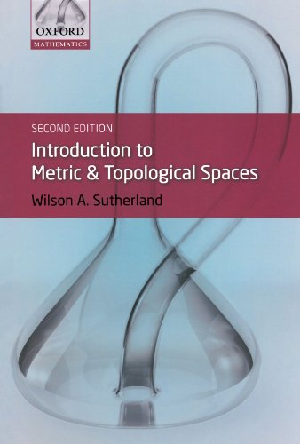 9780199563081: Introduction to Metric and Topological Spaces
