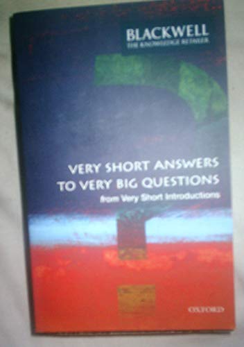 Imagen de archivo de Very Short Answers to Very Big Questions a la venta por AwesomeBooks