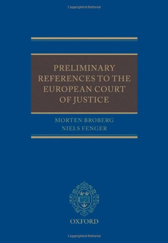 Beispielbild fr Preliminary References to the European Court of Justice zum Verkauf von Bellwetherbooks