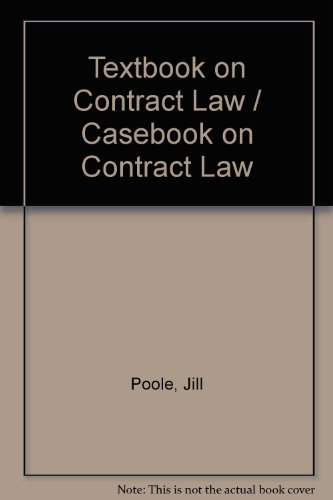 Textbook on Contract Law / Casebook on Contract Law (9780199565641) by Poole, Jill