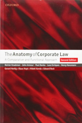 Beispielbild fr The Anatomy of Corporate Law: A Comparative and Functional Approach zum Verkauf von SecondSale
