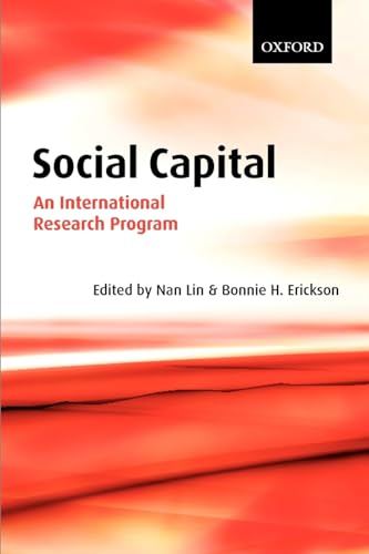 Beispielbild fr Social Capital: An International Research Program zum Verkauf von HPB-Red