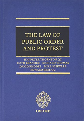 9780199566143: The Law of Public Order and Protest