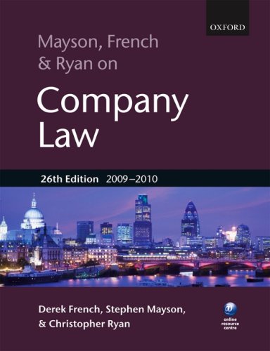 9780199567799: Mayson, French and Ryan on Company Law