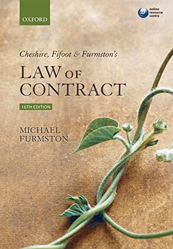 Beispielbild fr Cheshire, Fifoot and Furmston's Law of Contract zum Verkauf von WorldofBooks
