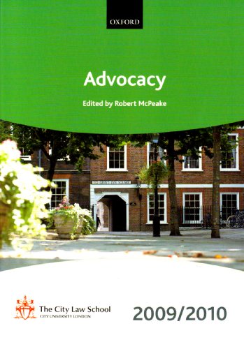 9780199568468: Advocacy 2009-2010: 2009 Edition (Bar Manuals)