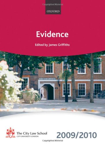 Imagen de archivo de Evidence 2009-2010: 2009 Edition (Bar Manuals) a la venta por WorldofBooks