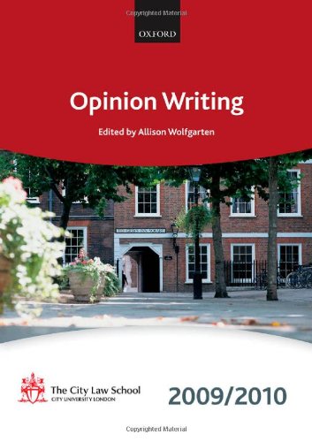 Imagen de archivo de Opinion Writing 2009-2010: 2009 Edition (Bar Manuals) a la venta por WorldofBooks