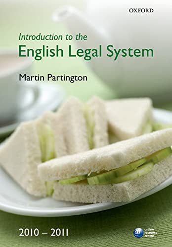 Beispielbild fr Introduction to the English Legal System zum Verkauf von Reuseabook