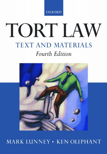 Beispielbild fr Tort Law: Text and Materials zum Verkauf von AwesomeBooks
