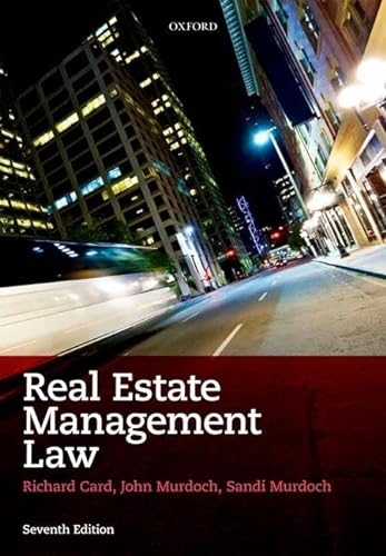 Beispielbild fr Real Estate Management Law zum Verkauf von WorldofBooks