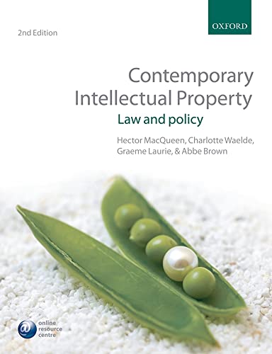 Beispielbild fr Contemporary Intellectual Property: Law and Policy zum Verkauf von AwesomeBooks