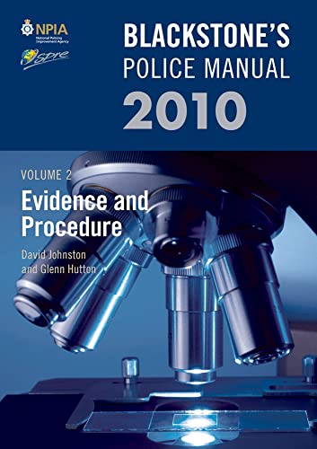 9780199576029: Blackstone's Police Manual Volume 2: Evidence and Procedure 2010: v. 2