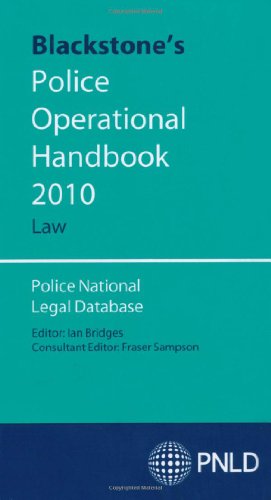 Imagen de archivo de Blackstone's Police Operational Handbook 2010: Law (Blackstone's Police Operational Handbook: Law) a la venta por WorldofBooks