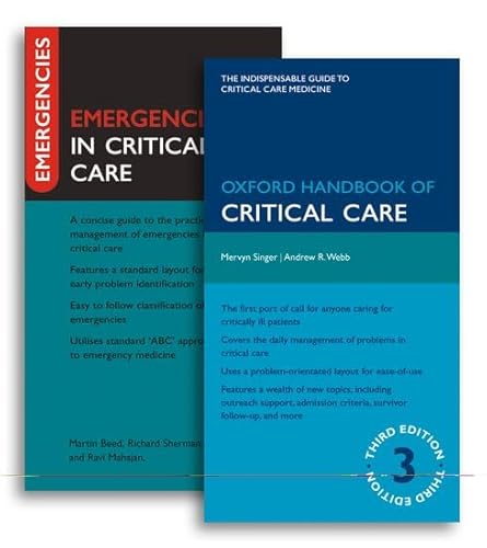 9780199576135: Oxford Handbook of Critical Care and Emergencies in Critical Care Pack (Oxford Medical Handbooks)